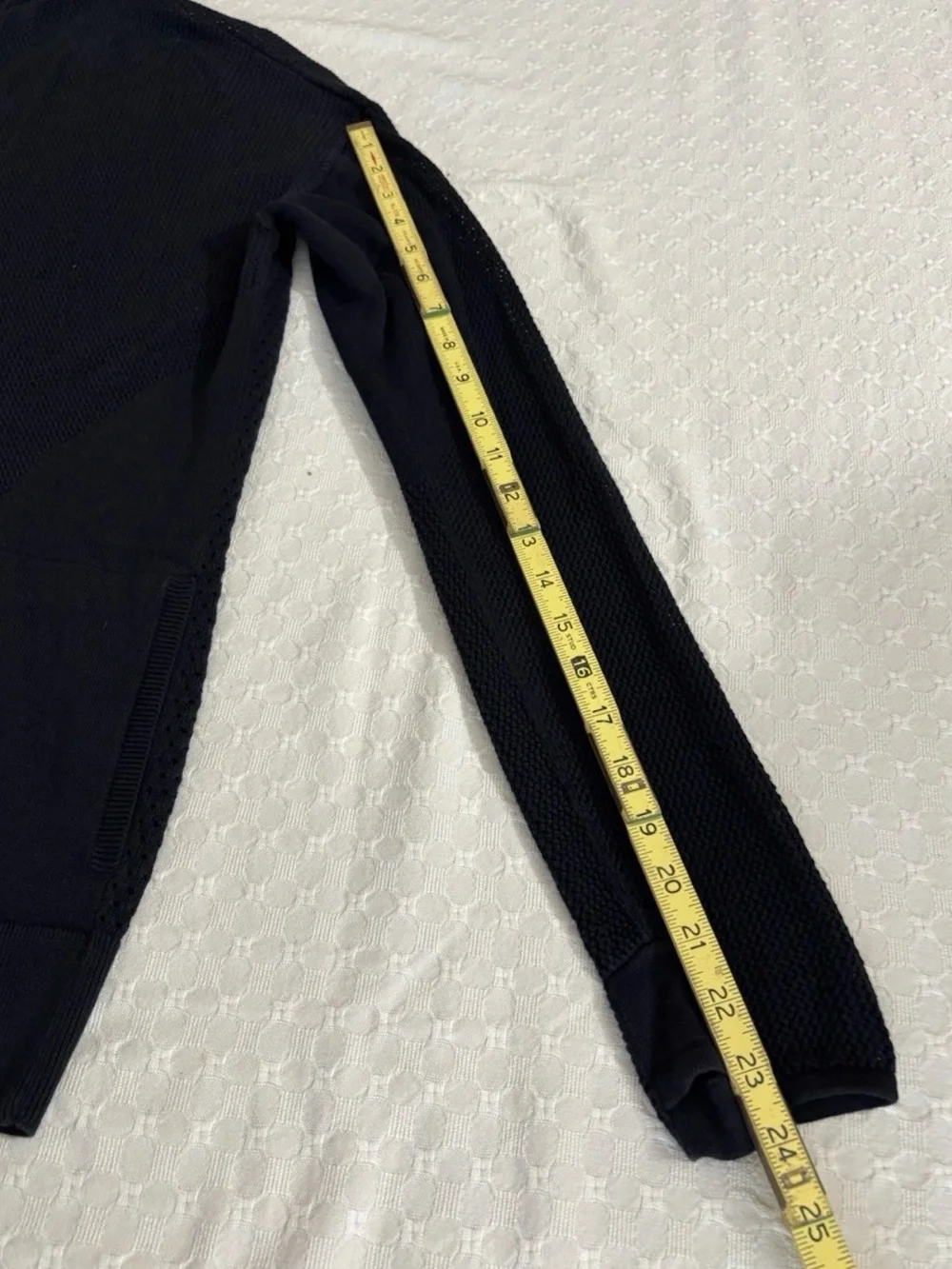 lululemon athletica Black Open-Front Lightweight Cardigan Sz M Cotton